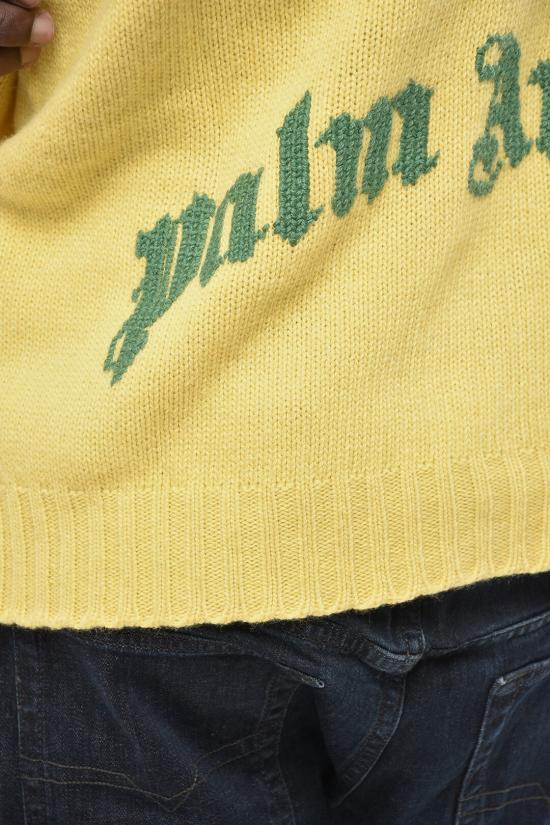  팜앤젤스 스웨터 PMHE027S25KNI0011855 Yellow - PALM ANGELS