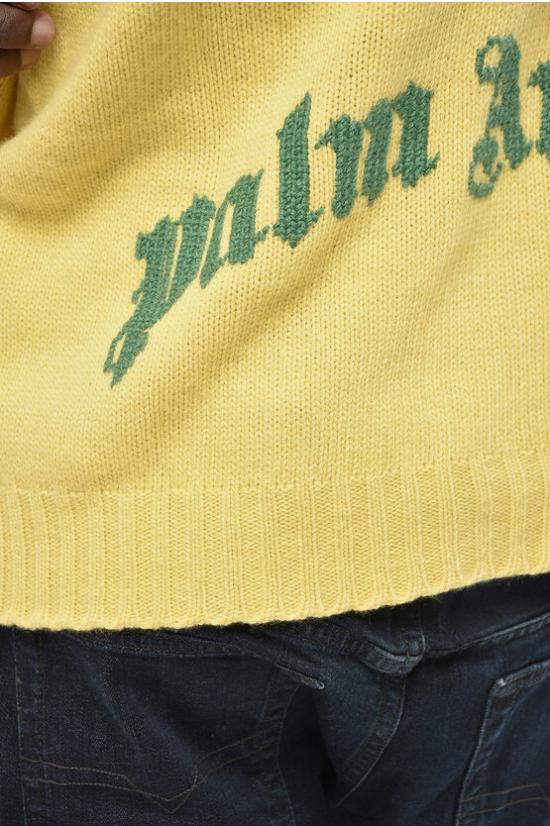  팜앤젤스 스웨터 PMHE027S25KNI0011855 Yellow - PALM ANGELS