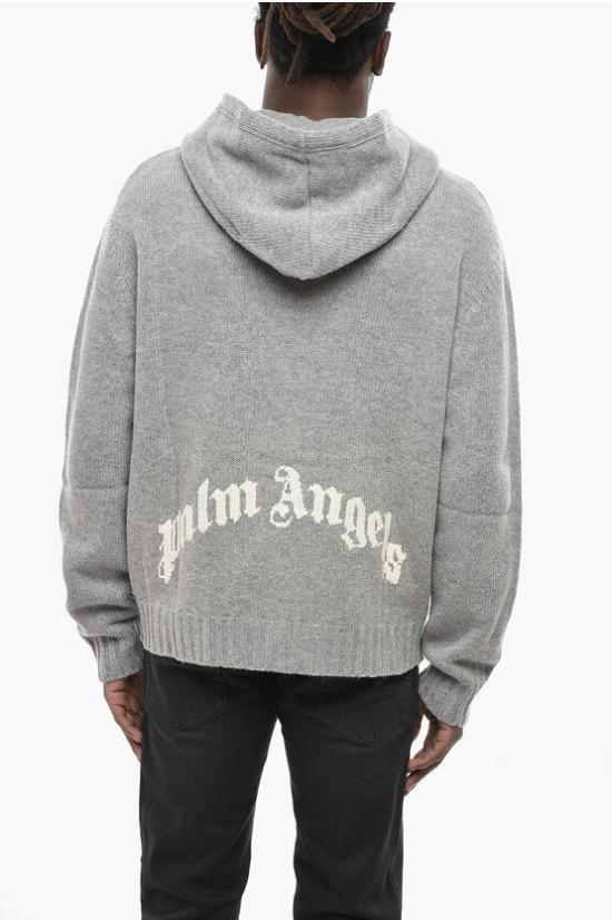  팜앤젤스 스웨터 PMHU009C99KNI0010801 Gray - PALM ANGELS