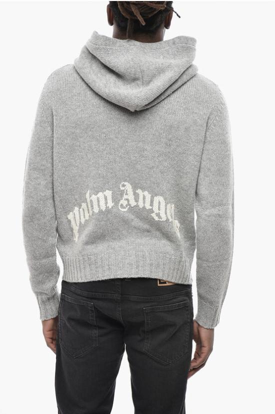  팜앤젤스 스웨터 PMHA045C99KNI0010801 Gray - PALM ANGELS