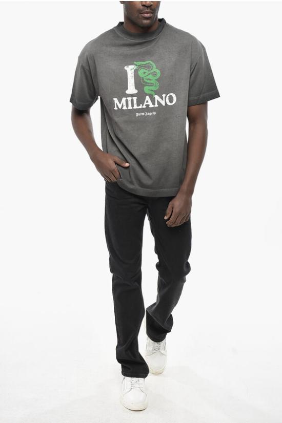  팜앤젤스 반팔 티셔츠 PMAA001T24JER01C1055 Gray - PALM ANGELS