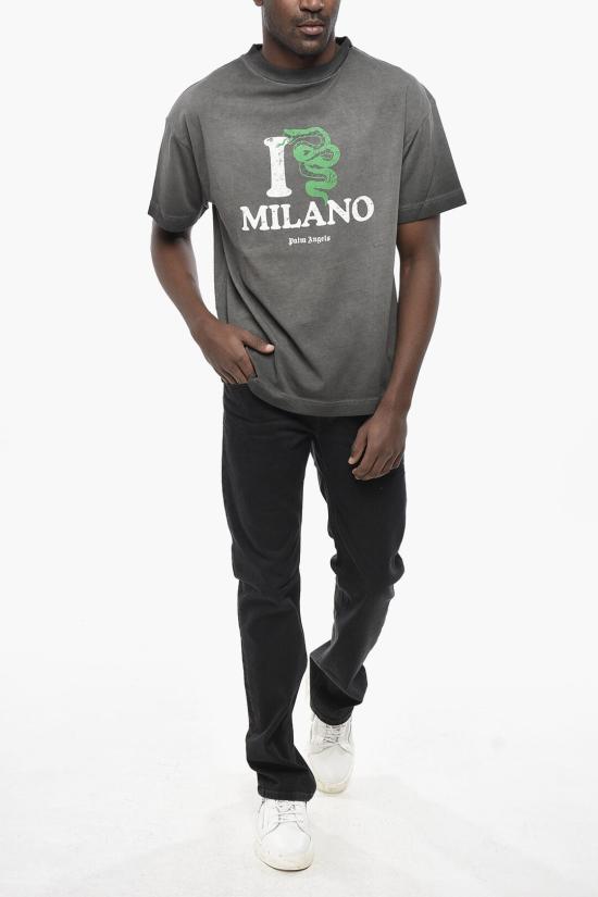  팜앤젤스 반팔 티셔츠 PMAA001T24JER01C1055 Gray - PALM ANGELS