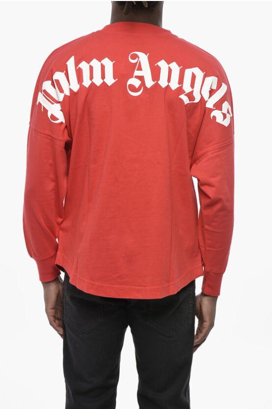  팜앤젤스 긴팔 티셔츠 PMAB001C99JER0012501 Red - PALM ANGELS