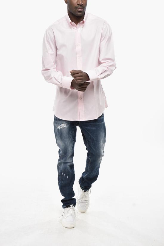  브루넬로 쿠치넬리 긴팔 셔츠 MM6341716 TM634 C225 Pink - BRUNELLO CUCINELLI