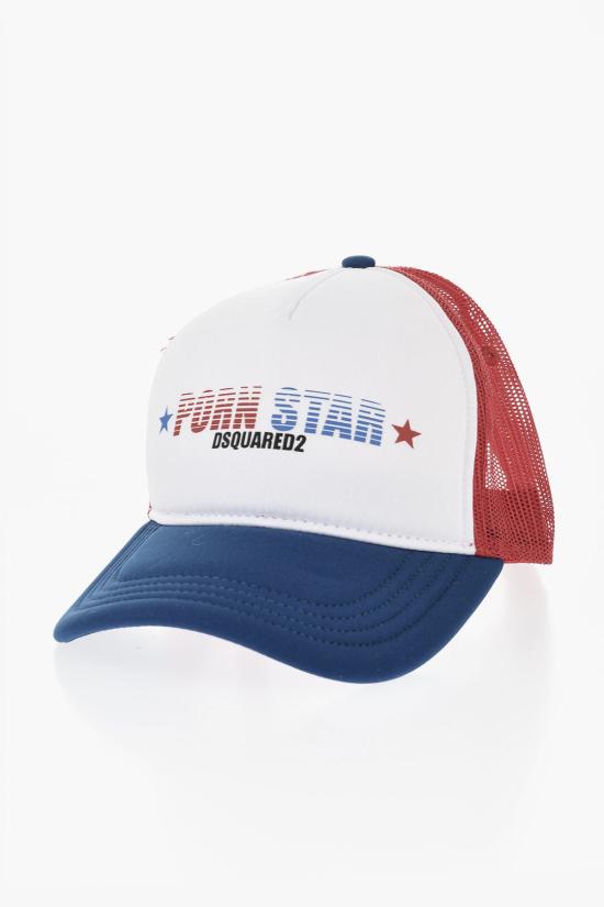  디스퀘어드2 모자 BCM081401Y00291M2044 Bianco Blu Rosso