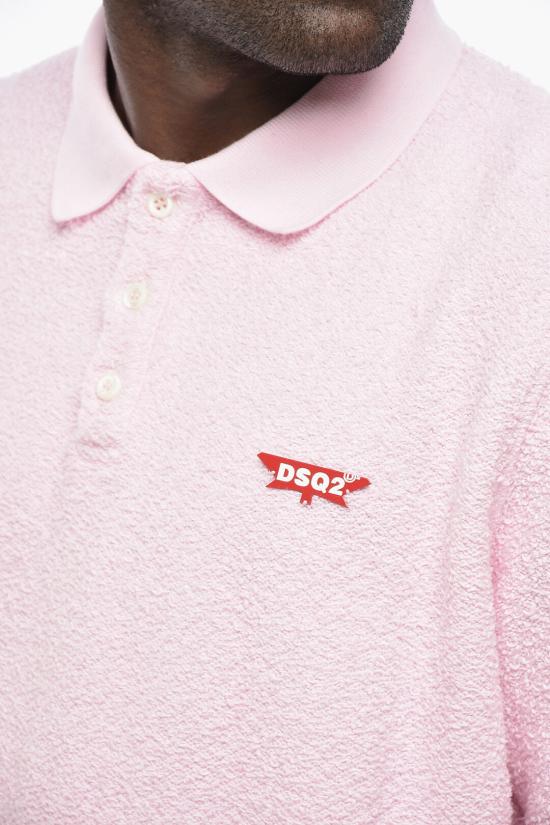  디스퀘어드2 폴로 티셔츠 S71GU0727 S25140 242 Pink - DSQUARED2