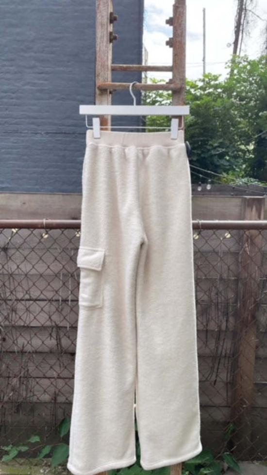  스킨 스트레이트 팬츠 베다 카고 팬츠 본 - SKIN