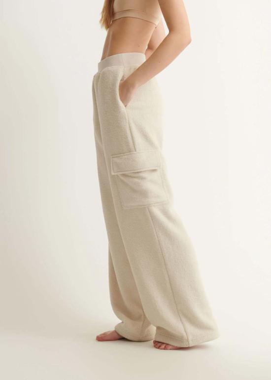  스킨 스트레이트 팬츠 베다 카고 팬츠 본 - SKIN