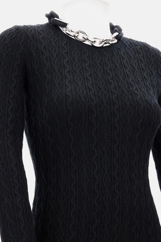  파코라반 롱 원피스 라반 드레스 블랙 - PACO RABANNE