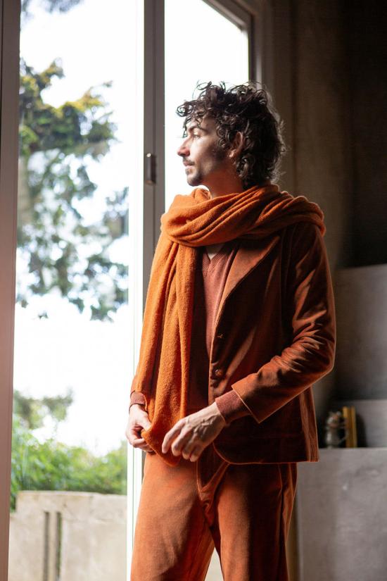  에리카 타노브 수트 자켓 에리카 타노프 버디 코튼 벨벳 블레이저 시나몬 - ERICA TANOV