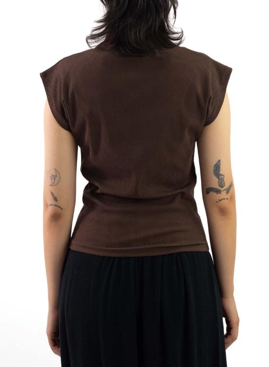  메그 블라우스 슬리브리스 스키니 탑 - MEG