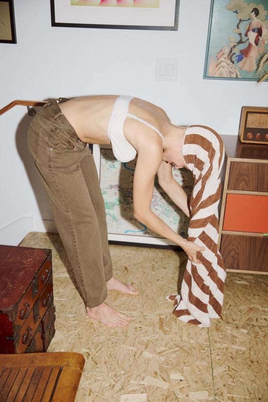  사야카 다비스 뉴욕 데님 팬츠 사야카 데이비스 뉴욕 스트레이트 레그 데님 진 - SAYAKA DAVIS NEW YORK