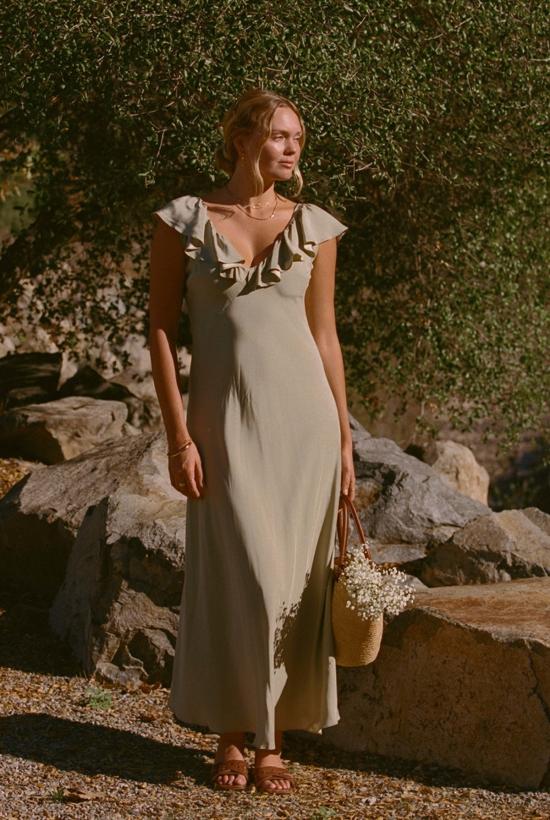  Merritt Charles 롱 원피스 메릿 찰스 플로렌스 드레스 - MERRITT CHARLES