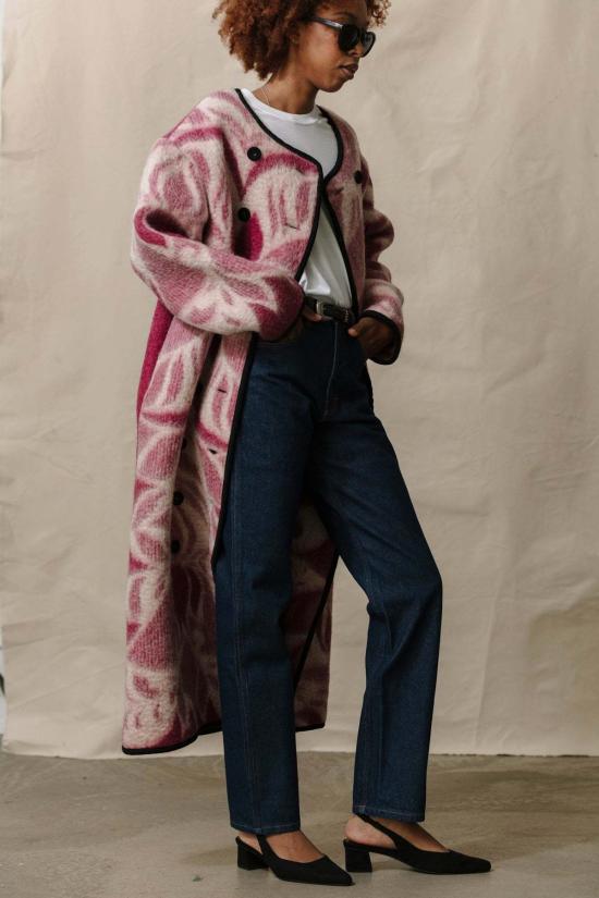  카린 데님 팬츠 칼린 스트레이트 레그 진 다크 린스 - CARLEEN