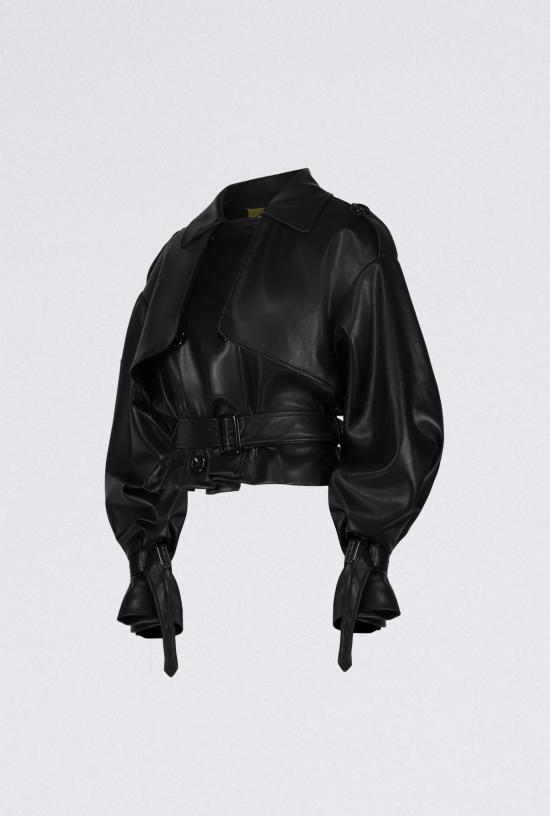  샘디 자켓 숏 푸 재킷 - SAEMDI