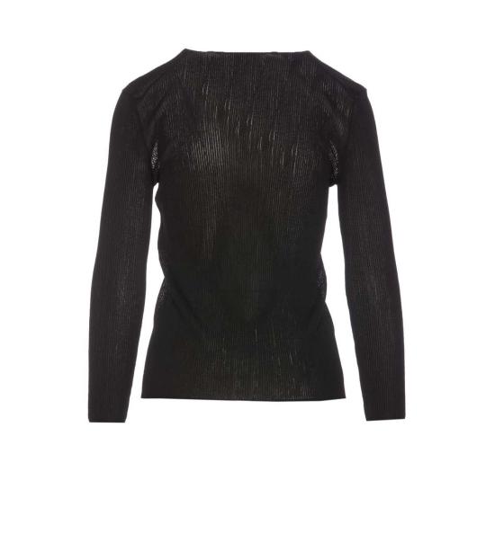  톰포드 블라우스 톰 포드 시스루 파인 립 탑 블랙 - TOMFORD