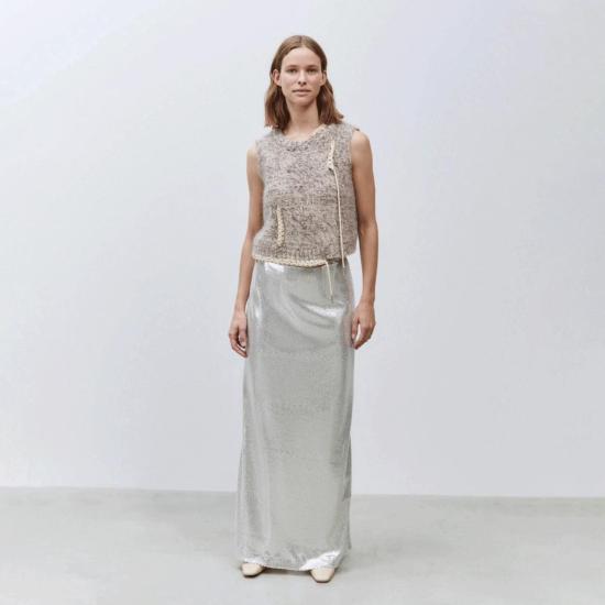  알리지 베스트 Alysi A4028 앙고라 울 조끼 물린