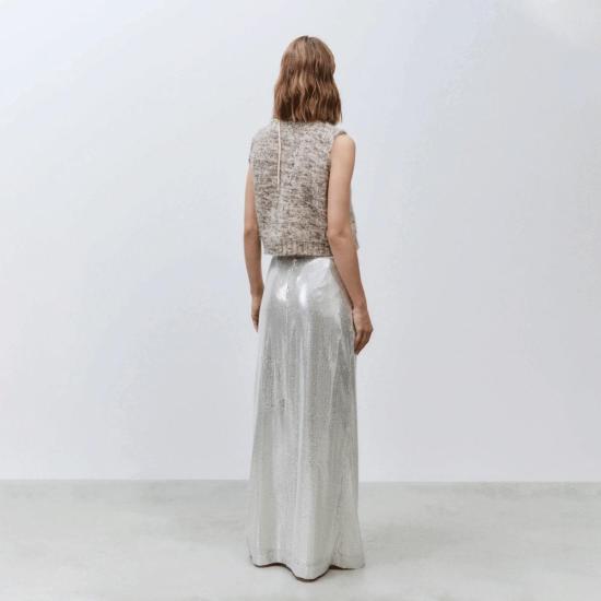  알리지 베스트 Alysi A4028 앙고라 울 조끼 물린 - ALYSI