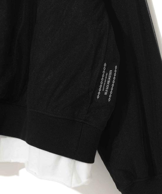  언더커버 가디건 레이어드 나일론 튤 - UNDERCOVER