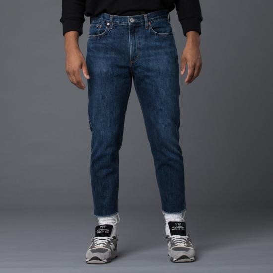  에이골디 데님 팬츠 아골드 컷 오프 테이퍼드 히어로 진 데솔레이트