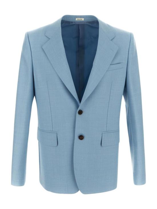  알렉산더 맥퀸 수트 자켓 울 재킷 블레이저 클리어 블루