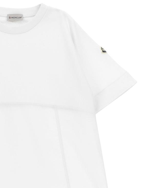  [키즈] 몽클레어 원피스 키즈 투 소재 드레스 화이트 - MONCLER