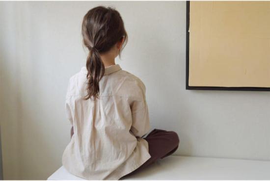  [키즈] bien a bien 셔츠 키즈 비엔 아 비엔 글렌 버튼다운 셔츠 베이지 - OTHER BRANDS