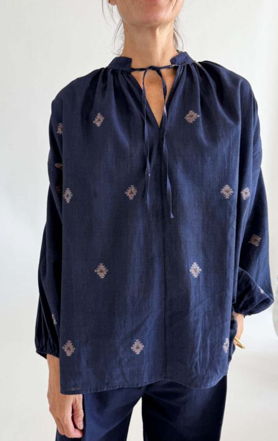  투 블라우스 잠다니 아이콘 보헤미안 탑