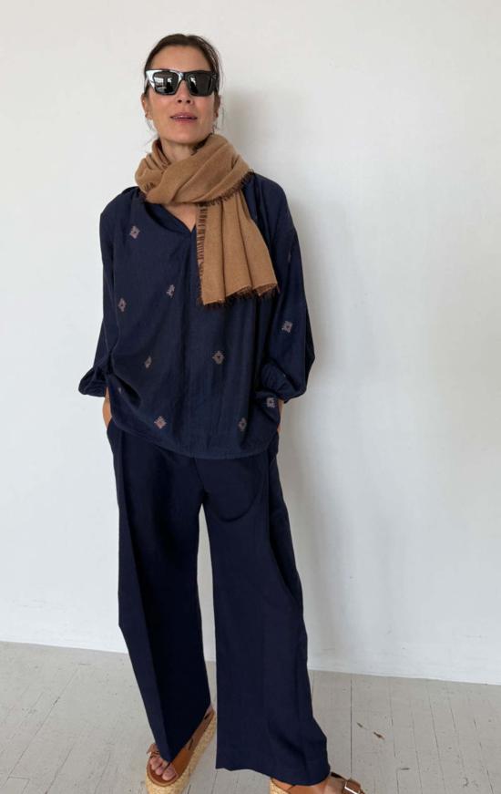  투 블라우스 잠다니 아이콘 보헤미안 탑 - TWO