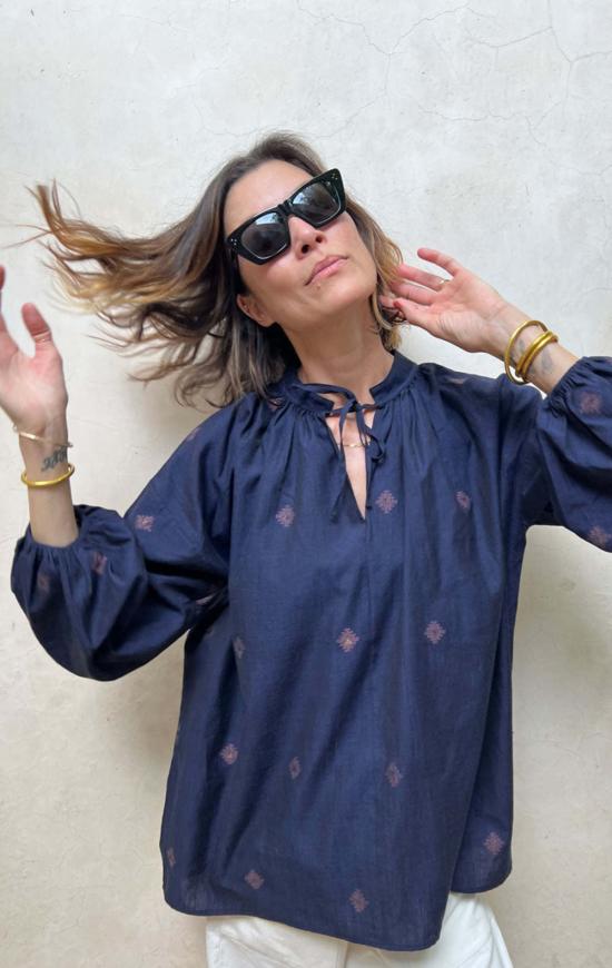  투 블라우스 잠다니 아이콘 보헤미안 탑 - TWO