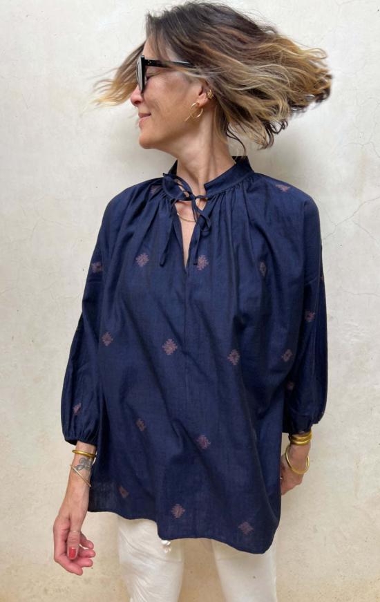  투 블라우스 잠다니 아이콘 보헤미안 탑 - TWO