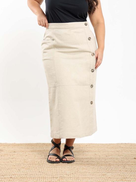  나지라 미디 스커트 누르 스커트 - NAZEERAH