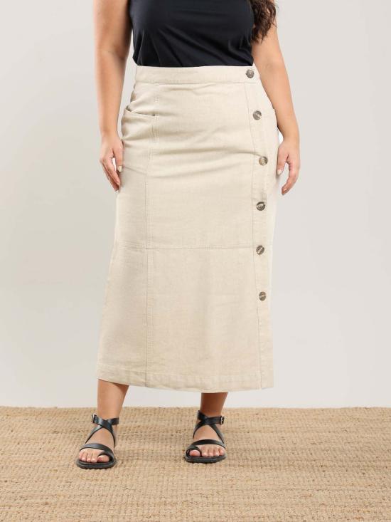  나지라 미디 스커트 누르 스커트 - NAZEERAH