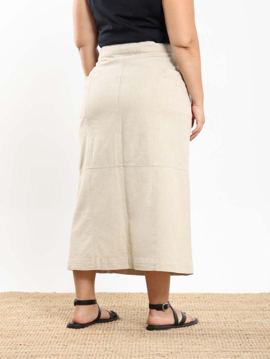  나지라 미디 스커트 누르 스커트 - NAZEERAH