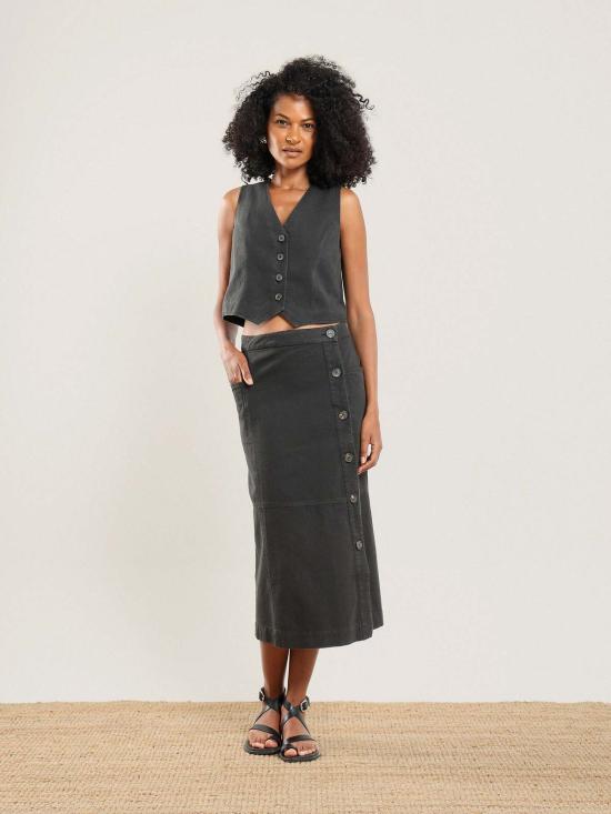  나지라 미디 스커트 누르 스커트 - NAZEERAH