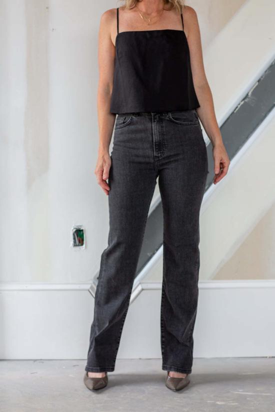  제네리카 데님 팬츠 에펠 청바지 중고 블랙 - JEANERICA