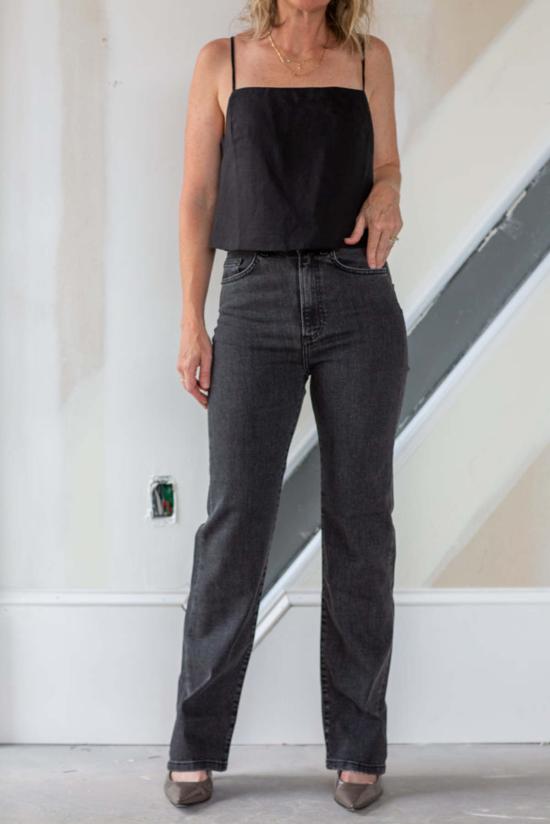  제네리카 데님 팬츠 에펠 청바지 중고 블랙