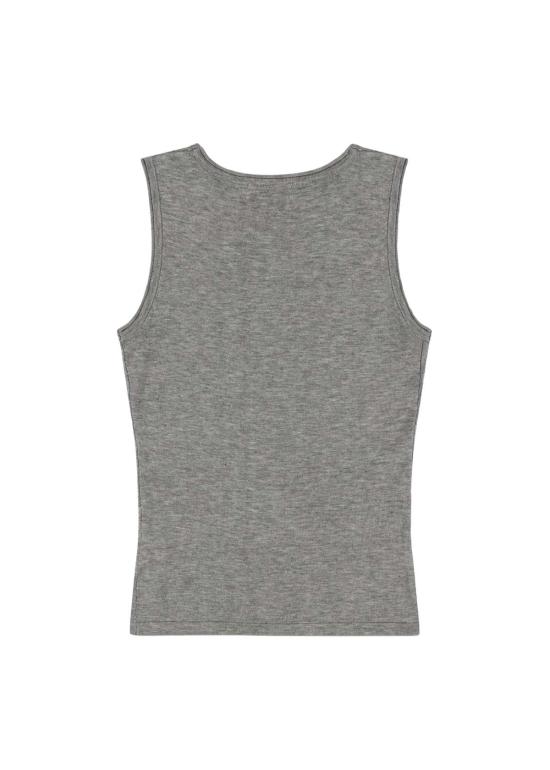  올 마이 러브 민소매 티셔츠 All My Love Maddie Top 헤더 그레이 - ALL MY LOVE