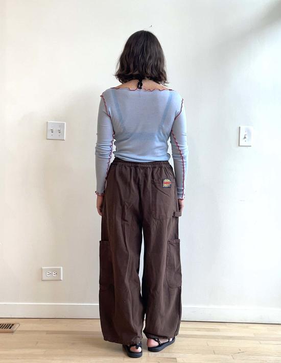  밀스 크롭 팬츠 식사 셰프 판트 - MEALS