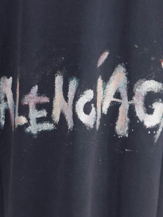 발렌시아가 반팔 티셔츠 오버사이즈 티셔츠 - BALENCIAGA