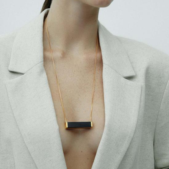  밍유왕 목걸이/팬던트 명위왕 모놀리스 펜던트 오닉스 - MING YU WANG