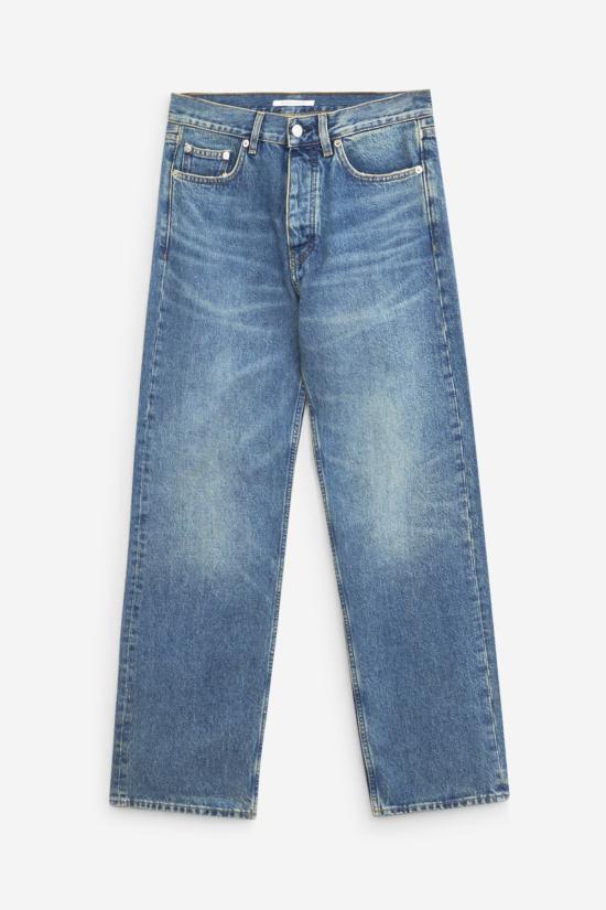  선플라워 데님 팬츠 해바라기 스탠다드 진 시안