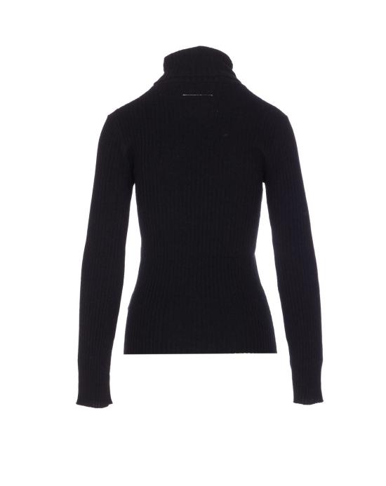  MM6 메종마르지엘라 터틀넥 Mm6 메종 마르지엘라 스웨터 블랙 - MM6 MAISON MARGIELA
