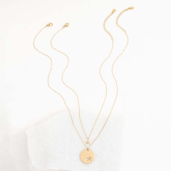  스타피쉬 프로젝트 목걸이/팬던트 커뮤니티 골드 스타피쉬 목걸이 세트 - STARFISH PROJECT