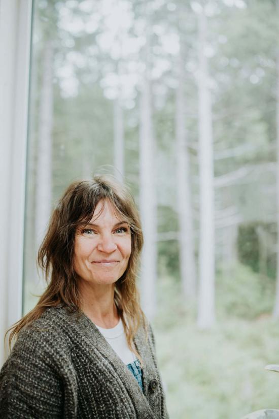  해피 프렌치 갱 가디건 가스통 염색 안 한 알파카  그래파이트 - HAPPY FRENCH GANG