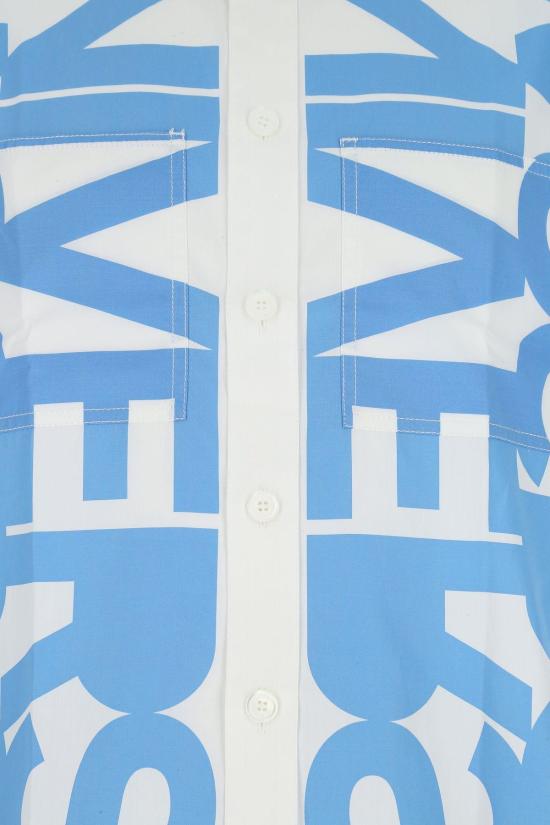  버버리 민소매 티셔츠 화이트 포플린 셔츠 - BURBERRY