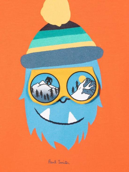  [키즈] 폴 스미스 티셔츠 키즈 티셔츠 오렌지색 - PAUL SMITH