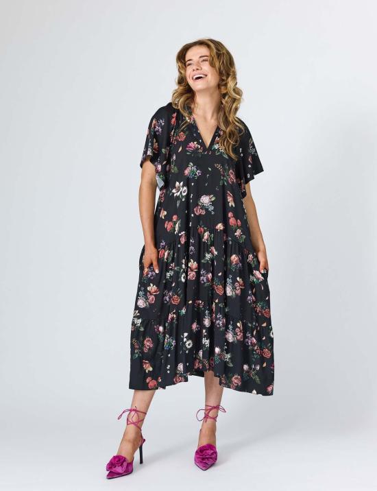  린제이 니콜라스 뉴욕 롱 원피스 린지 니콜라스 뉴욕 사라 맥시 드레스 블랙 - LINDSAY NICHOLAS NEW YORK