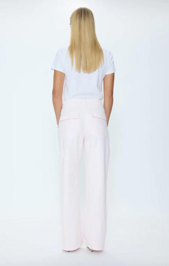  피스톨라 데님 팬츠 렌 릴렉스드 스트레이트 진 아이스 핑크 - PISTOLA