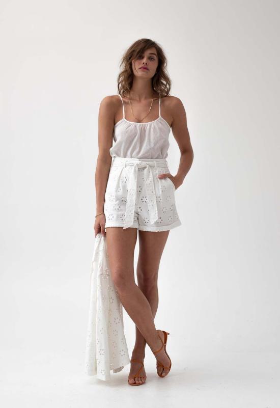  Loup Charmant 숏팬츠 루프 샤르망 텔린 숏 린넨 아일렛